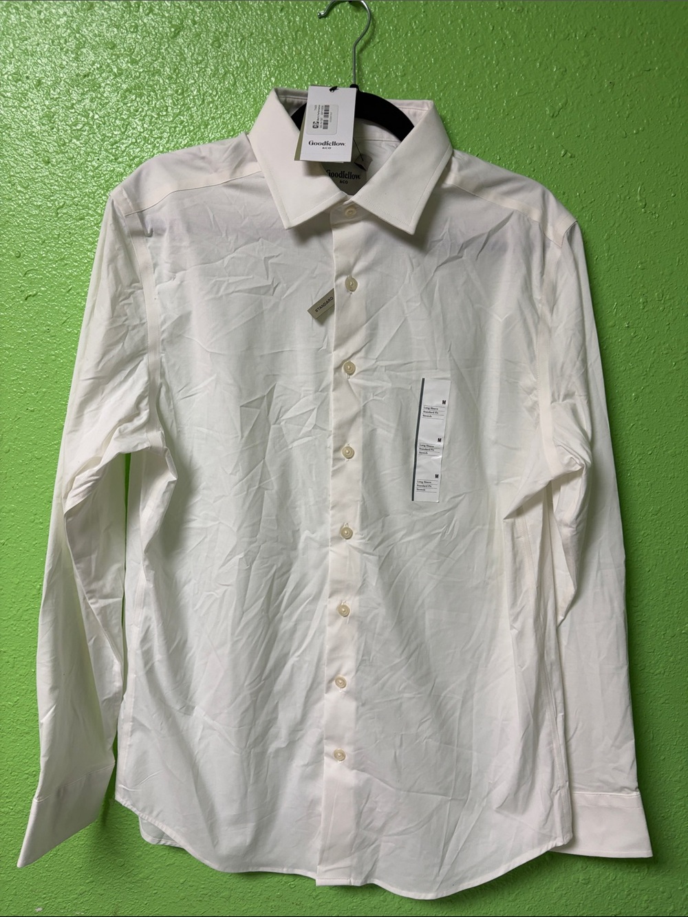 Goodfellow & Co White Long-Sleeve Dress Shirt